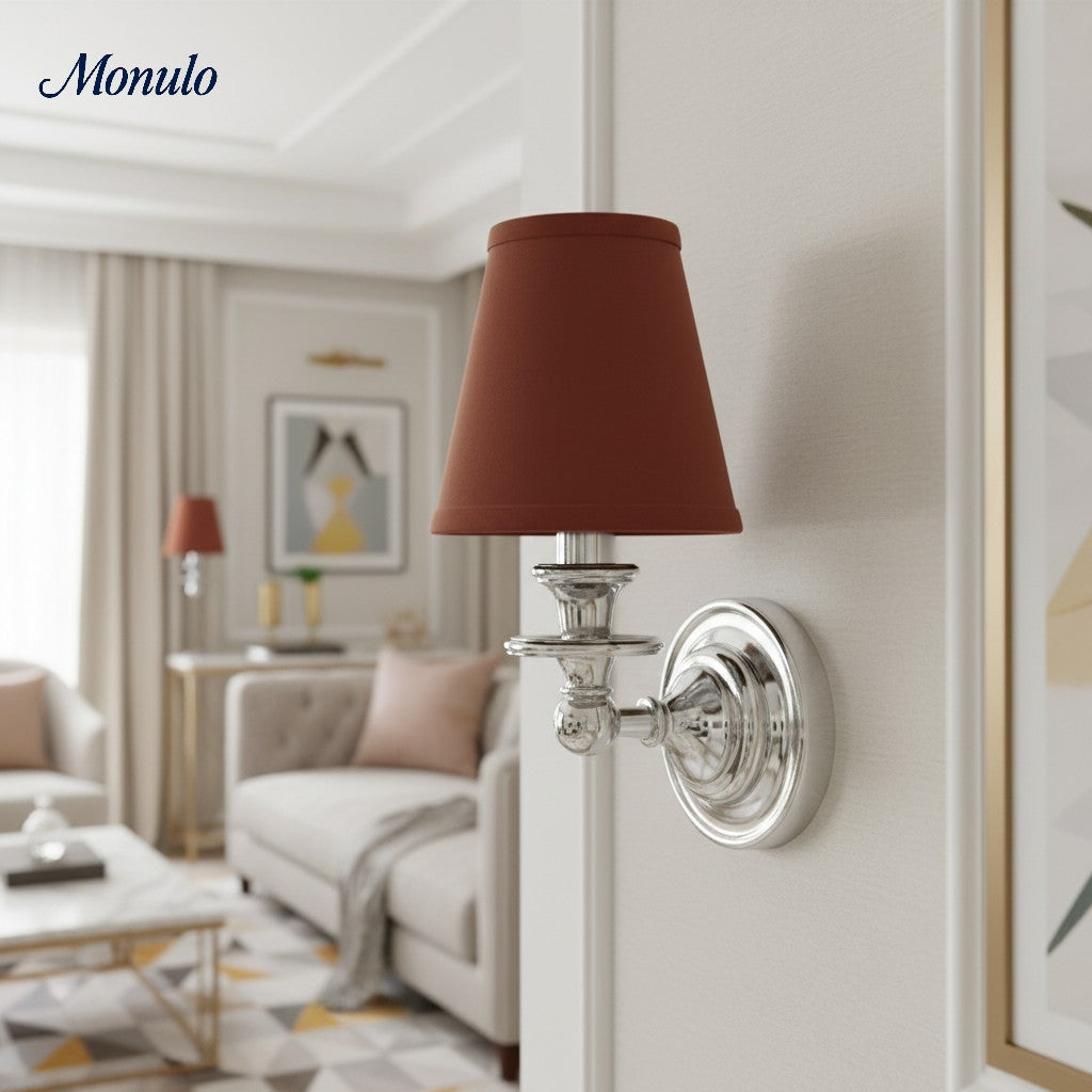 Applique murale Rowan Drum Shade – Applique en tissu pour un éclairage chaleureux de style cottage