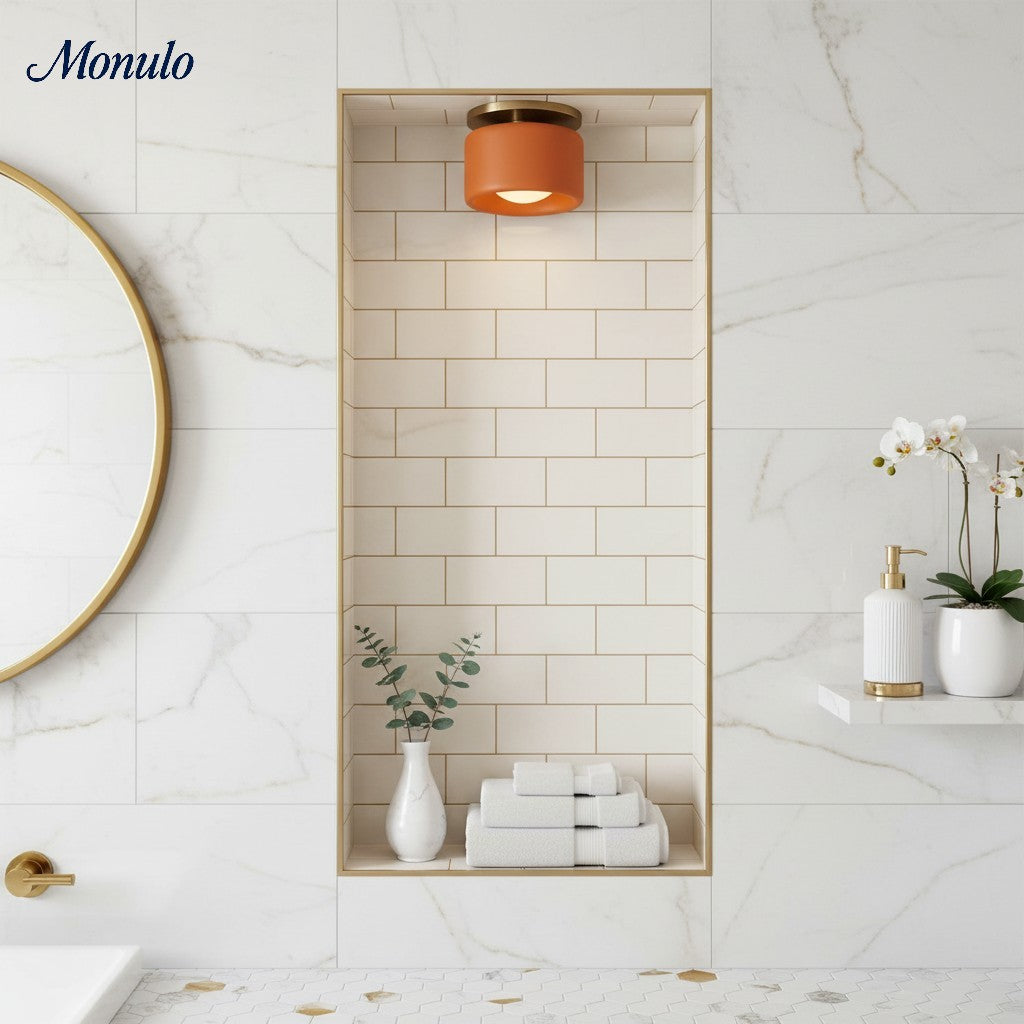 Plafonnier encastré contemporain en porcelaine Cerova – Éclairage d'ambiance doux pour couloirs et bureaux