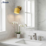 Load image into Gallery viewer, Cerova Porcelain Wall Sconce - Minimal Round Flush Mount Ceramic Light