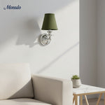 Bild in Gallery-Viewer laden, Rowan Drum Shade Wandlampe – Stoff-Wandleuchte für gemütliche Landhausbeleuchtung