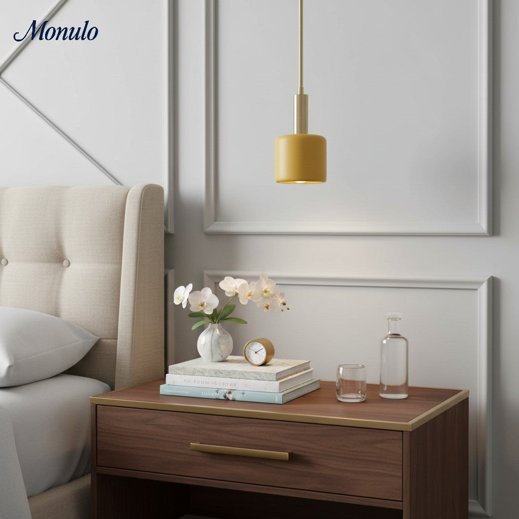 Suspension contemporaine minimaliste et élégante Cerova – Abat-jour en porcelaine ivoire pour îlot de cuisine et chambre 