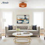 Charger l'image dans la visionneuse de galerie, Plafonnier encastré contemporain en porcelaine Cerova – Éclairage d'ambiance doux pour couloirs et bureaux