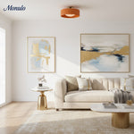 Charger l'image dans la visionneuse de galerie, Plafonnier encastré contemporain en porcelaine Cerova – Éclairage d'ambiance doux pour couloirs et bureaux