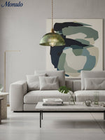 Load image into Gallery viewer, Verdoma Mid Century Modern Textured Glass Hanging Lamp - Vintage Style for Dining Room