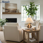 Charger l'image dans la visionneuse de galerie, Lampe de table plissée en tissu minimaliste Undara - Éclairage nordique moderne pour bureau à domicile et tables d'appoint