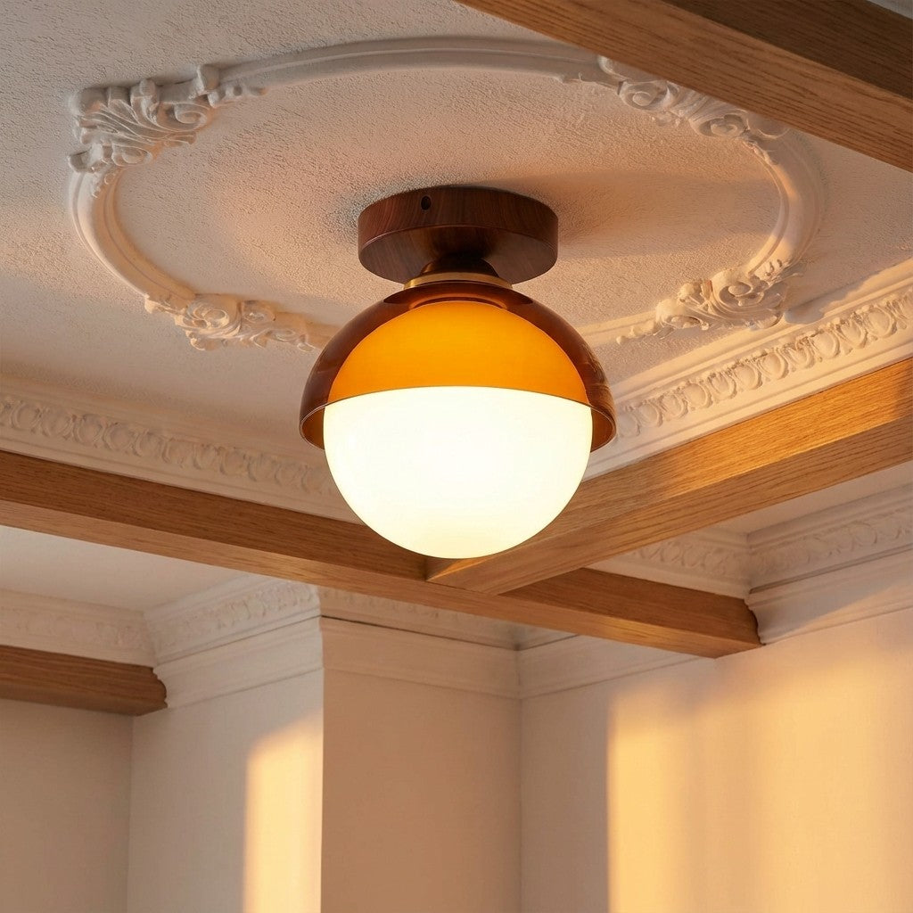 Sunset Afterglow Vintage Ceiling Light for Hallway and Entryway Modern Ambient Lighting
