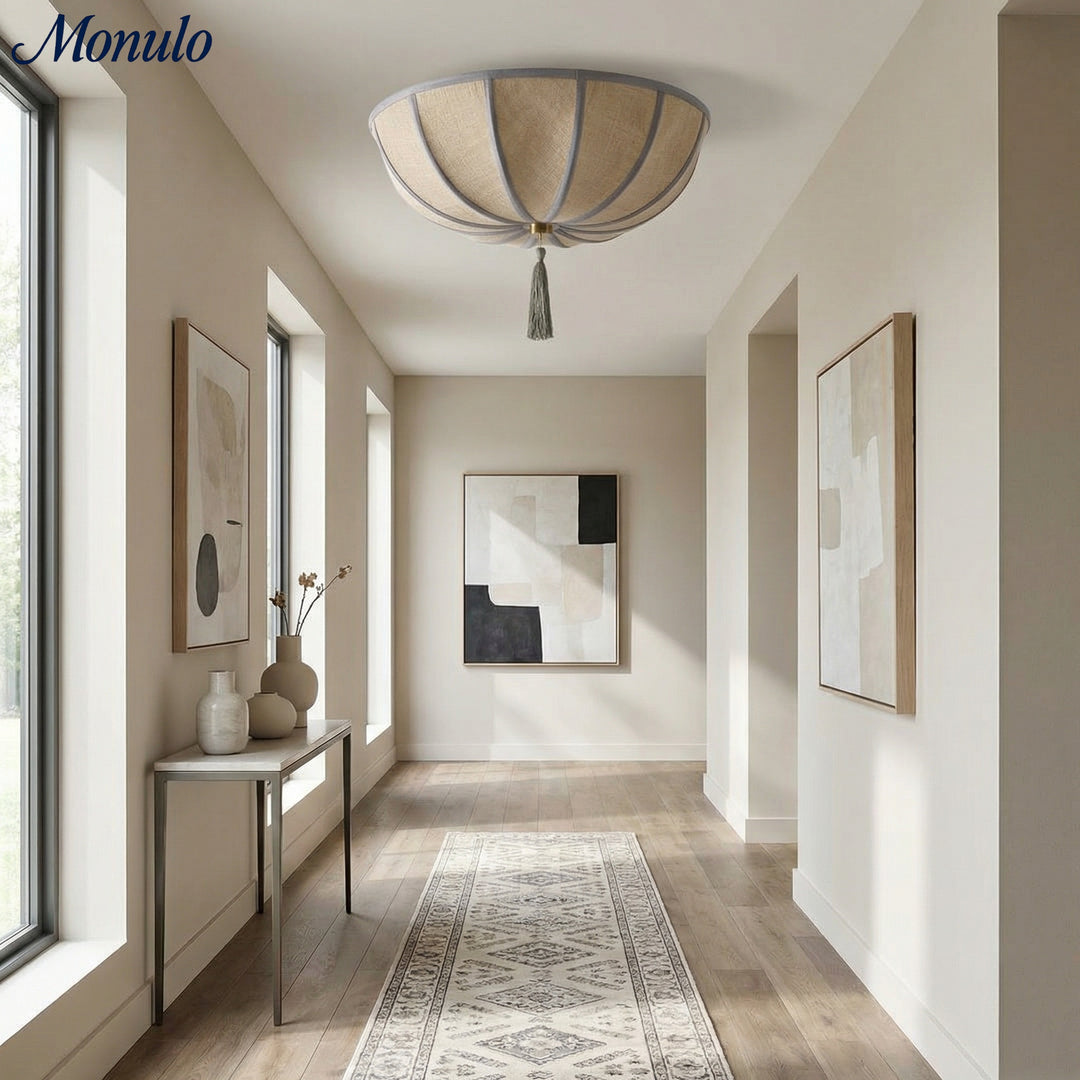 Lámpara de techo Valoflor artística con pétalos florales y estilo escultórico en capas para salas de estar y dormitorios