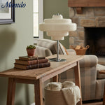 Load image into Gallery viewer, Koloro Glass Table Lamp – Modern Tiered Lamp for Living or Work Spaces