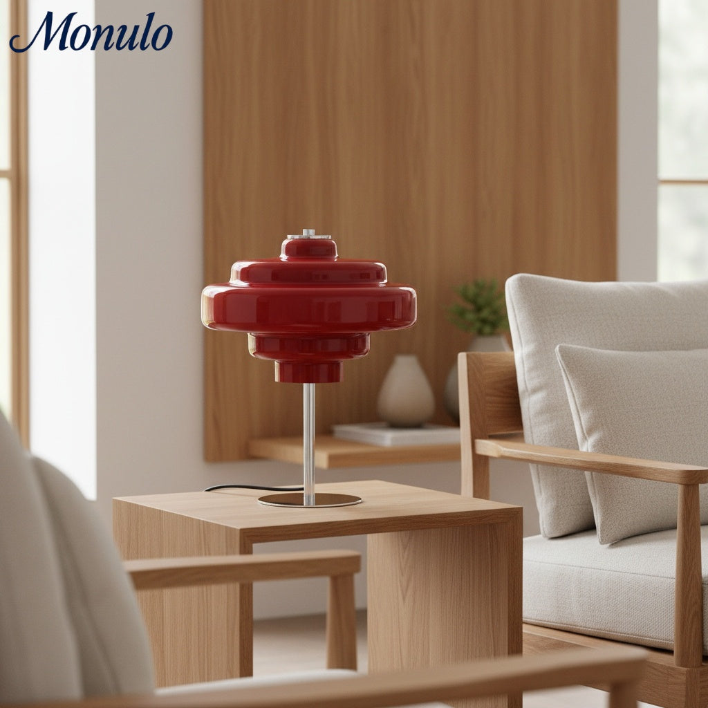 Koloro Glass Table Lamp – Modern Tiered Lamp for Living or Work Spaces