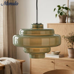 Load image into Gallery viewer, Koloro Colored Glass Shade Pendant Lamp – Adjustable Suspension Modern Interior Lighting Fixture