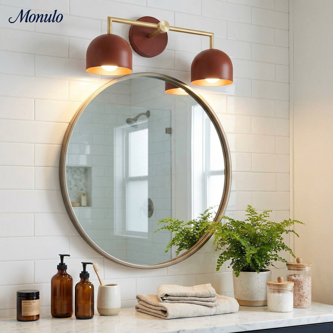 Farmhouse Vanity Wall Sconce – Rustic Bathroom colorful Vanity Light Fixture