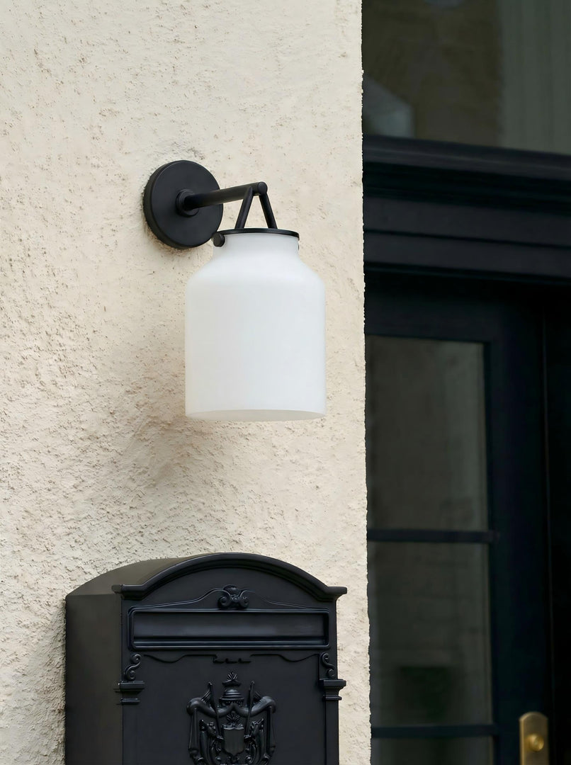 Applique d'extérieur moderne Hanton – Applique murale d'extérieur moderne et industrielle 