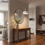 Cargar imagen en el visor de la Galería, Lámpara colgante moderna minimalista de acabado en madera en capas Oribela para islas y vestíbulos