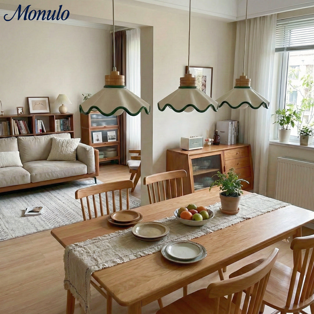 Suspension en résine en forme d'onde Resinova - Résine métallique moderne pour salles à manger et cuisines