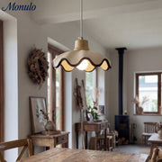 Lámpara colgante con forma de ola Resinova - Resina metálica moderna para comedores y cocinas