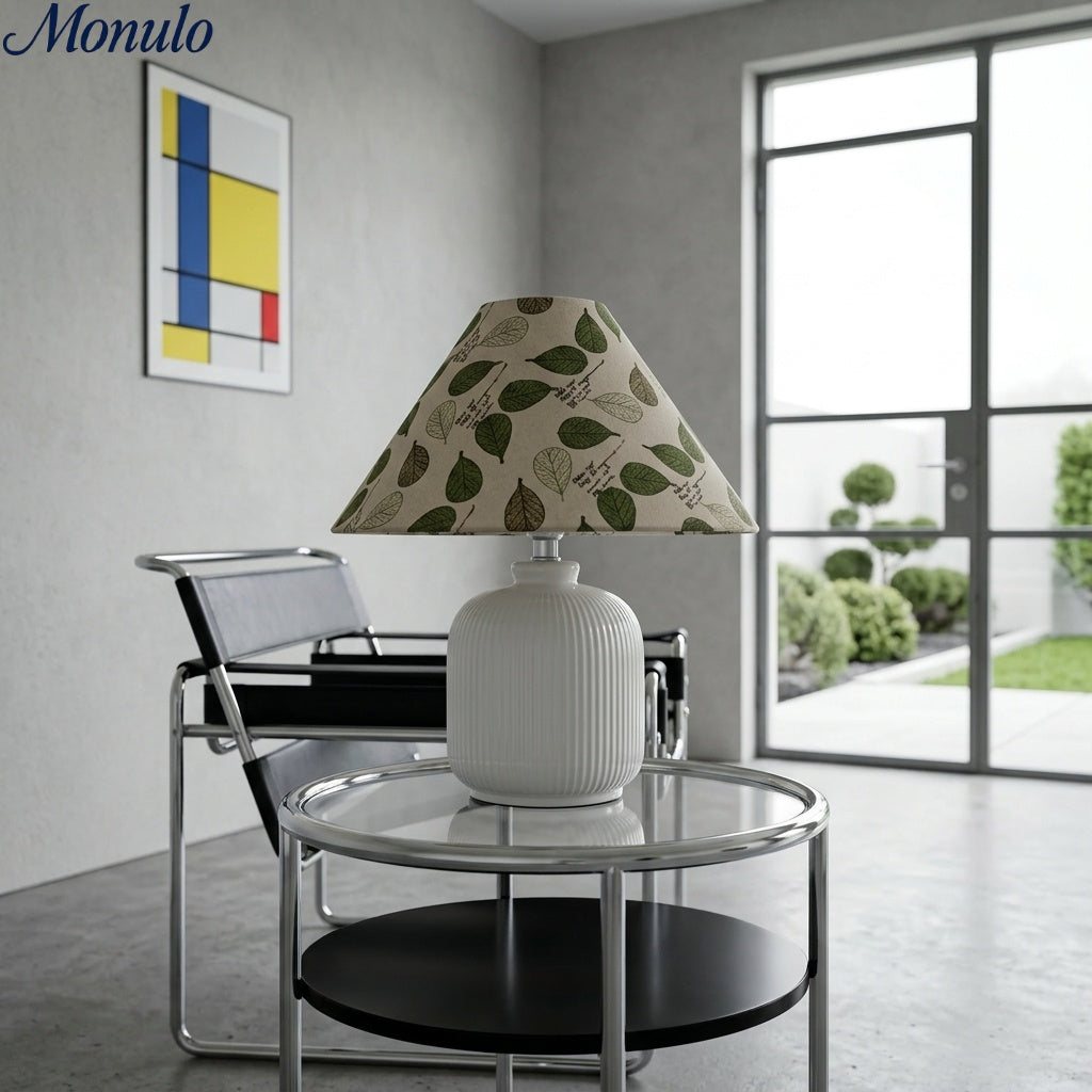 Lampe de table florale evergreen – Éclairage d'ambiance décoratif moderne et minimaliste pour salon