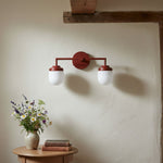 Charger l&#39;image dans la visionneuse de galerie, Opalume Glass Double Vanity Light - Vintage Style Bathroom Double Wall Lighting
