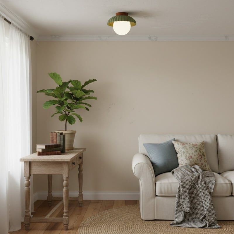 Lámpara de Techo Anillo Escultural Orbion – Lámpara Decorativa de Techo de Diseño Retro Futurista N55