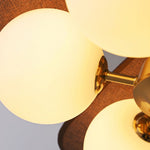 Charger l'image dans la visionneuse de galerie, Lampe suspension en grappe de globes sculpturaux de la série Orrise - Suspension en métal et verre