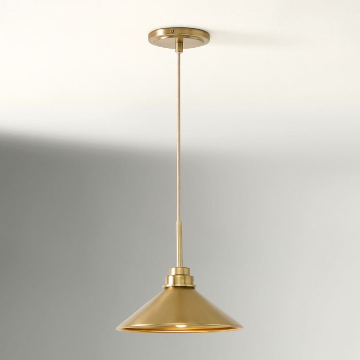 Aurenza Modern Farmhouse  Cone Pendant Light – Dimmable Kitchen and Entryway Lighting