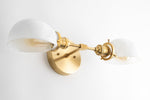 Load image into Gallery viewer, Ornato Luxe Art Deco Vanity Sconce – Opal Glass Wall Light for Bathroom &amp; Dressing Room
