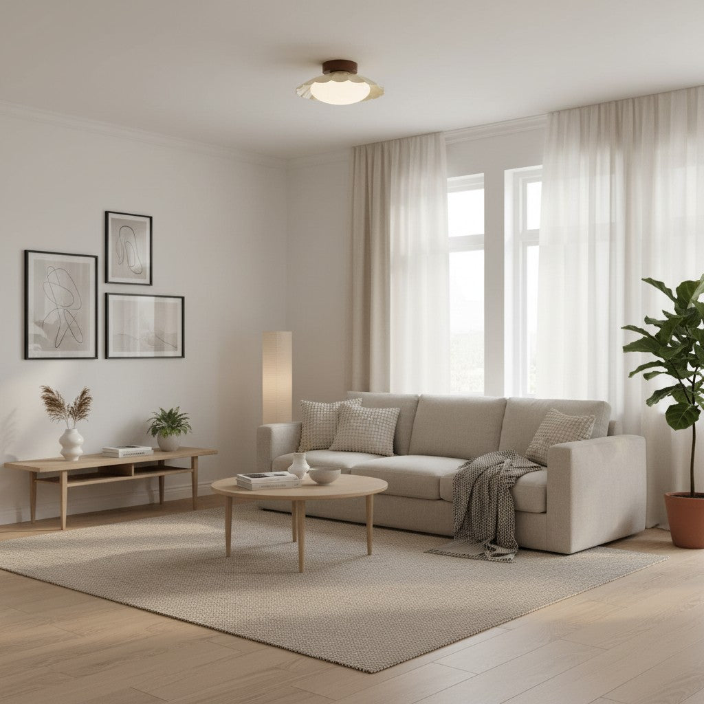 Plafonnier Nuage en Forme d'Éventail Oribela - Design Métallique Moderne et Minimaliste pour Salons et Chambres