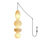 Bild in Gallery-Viewer laden, Stacked Ribbed Paper Swag Pendant Light