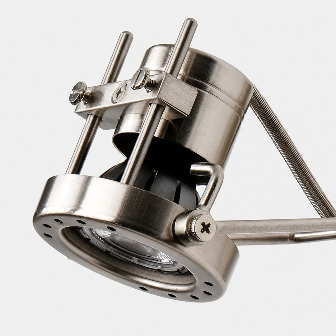 Bauhaus Brushed Nickel Adjustable Spotlight