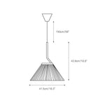 Charger l&#39;image dans la visionneuse de galerie, Lampe suspendue plissée Demare
