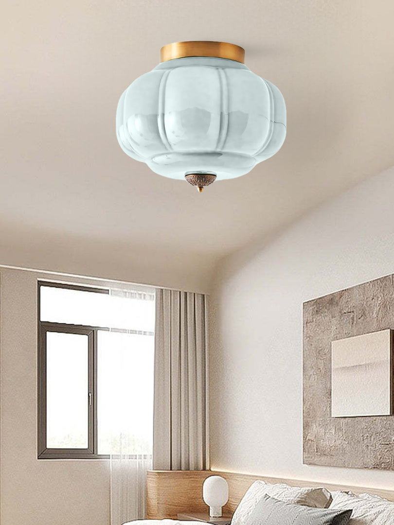 Retro Milk Semi Flush Mount Eloise Ceiling Light