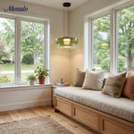 Cargar imagen en el visor de la Galería, Lámpara colgante de vidrio con forma de disco apilado Verdoma Iluminación nórdica contemporánea para cocinas