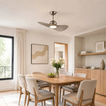 Cargar imagen en el visor de la Galería, Designer Hat Two-Blade Ceiling Fan Light scene image