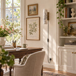 Cargar imagen en el visor de la Galería, Wolvina Plug-In Natural Marble Tube Wall Sconce