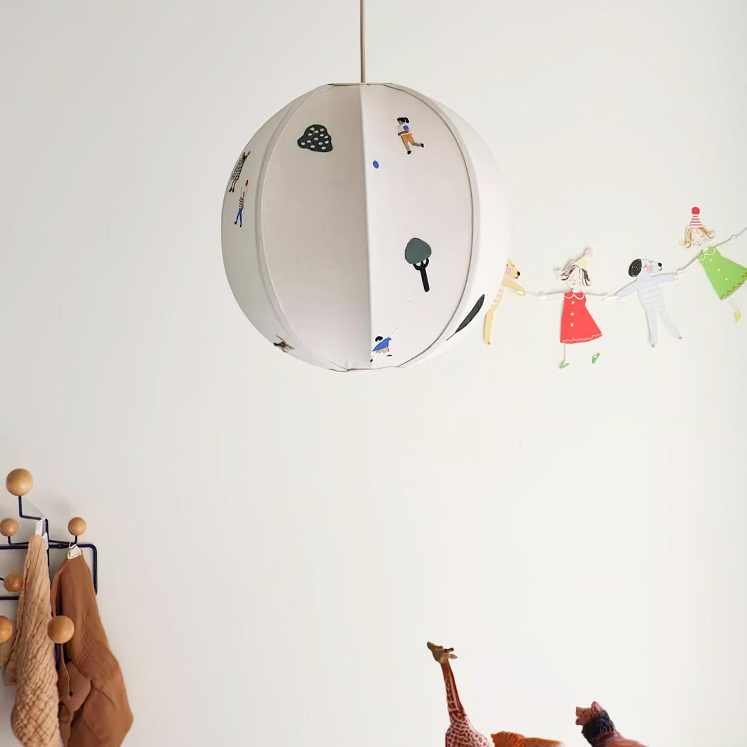 Cotton Colorful Scene Plug-In Pendant