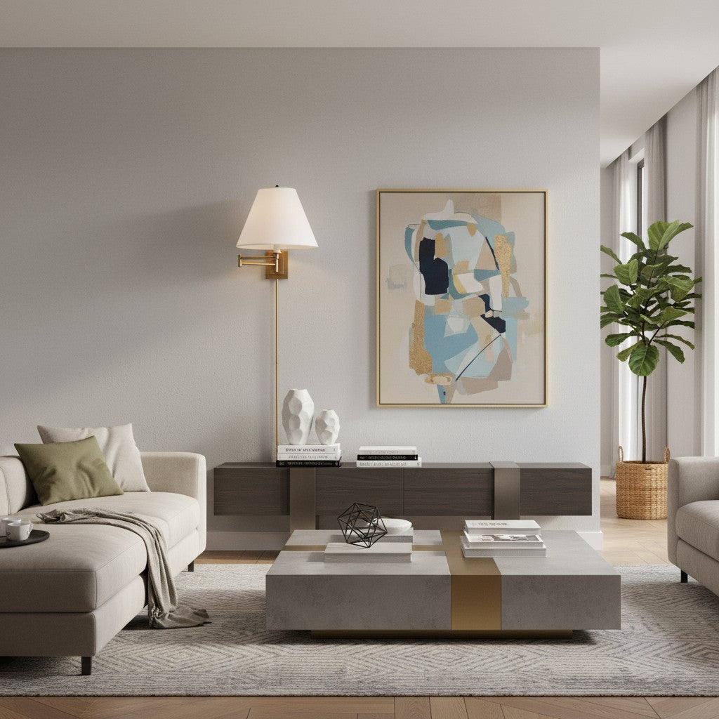 Lámpara de Pared con Brazo Giratorio Arcuma y Brazo Metálico Ajustable - Uso en Rincón de Lectura del Dormitorio