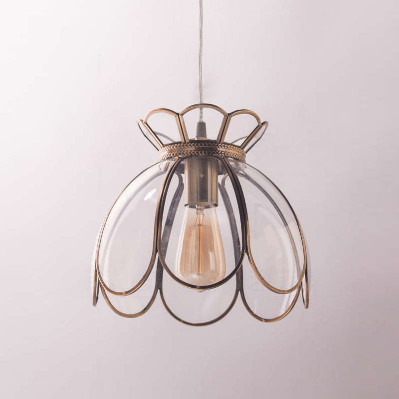 Lampe à suspension rétro Lotus