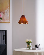 Charger l&#39;image dans la visionneuse de galerie, Bellina Wave-Edge Glass Pendant Lamp — Organic Contemporary Style for Dining &amp; Living
