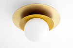 Load image into Gallery viewer, Artivo Modern Layered Globe Ceiling Light with Brass Finish for Living Room, Bedroom and Bathroom
