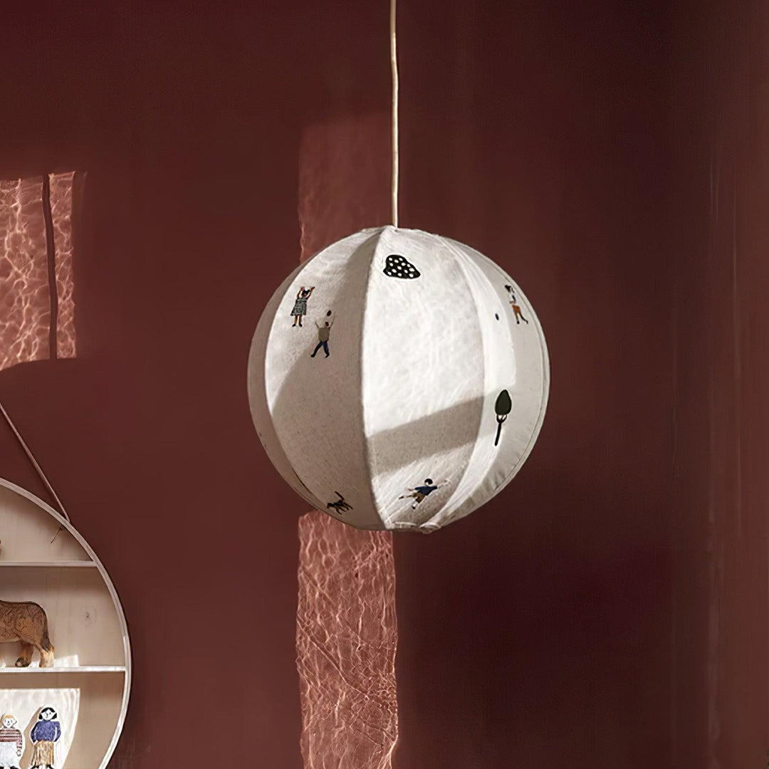 Cotton Colorful Scene Plug-In Pendant