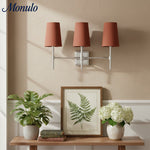 Load image into Gallery viewer, Rowan Elegant White-Linen Shade Wall Lamp – Retro Metal Wall Light for Bedroom &amp; Hallway