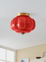 Load image into Gallery viewer, Retro Milk Semi Flush Mount Eloise Ceiling Light
