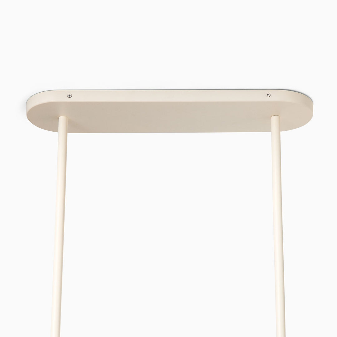 Lámpara de araña de metal con pantalla cónica Brivana: lámpara de comedor minimalista lineal