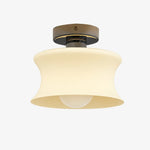 Bild in Gallery-Viewer laden, French Bauhaus Glass Flush Mount Ceiling Light, 20 cm