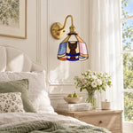 Load image into Gallery viewer, Tiffany Cat Stained Glass Wall Lamp