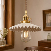 pleated ceramic pendant light 08