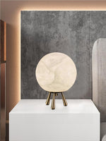 Load image into Gallery viewer, Light Luxury All-copper Ball-shaped Christop Alabaster Table Light
