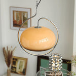 Load image into Gallery viewer, Rounded Glass Chrome Swag Pendant Light
