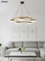 Load image into Gallery viewer, Modern Creative Colourful Circle Bird Chandelier