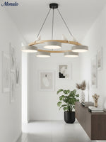 Load image into Gallery viewer, Modern Creative Colourful Circle Bird Chandelier