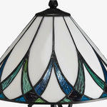 Load image into Gallery viewer, TF Hand Blown Water Ripple Glass Table Lamp – Classic Style Table Lighting for Sofa Side Table and Nightstand